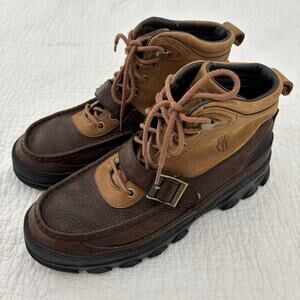 Mens Polo Ralph Lauren Heworth Brown/Black Sport Boots! Size 12